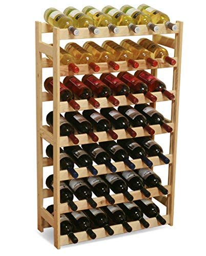 MODO24 Weinregal, Holz, unbehandelt, 63 x 25 x 102...