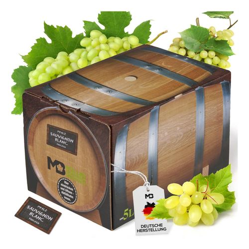 Weinhaus Müller Bornheim Pfalz Riesling Weißwein trocken 12,5 % vol. 5 Liter Bag in Box