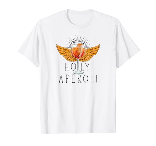 Holy Aperoli God Weingläser Spruch lustig T-Shirt