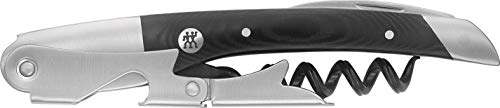 ZWILLING Sommelier, Kellnermesser, Mit 3-in-1 Funktion: Korkenzieher, Folienschneider und Flaschenöffner, Edelstahl