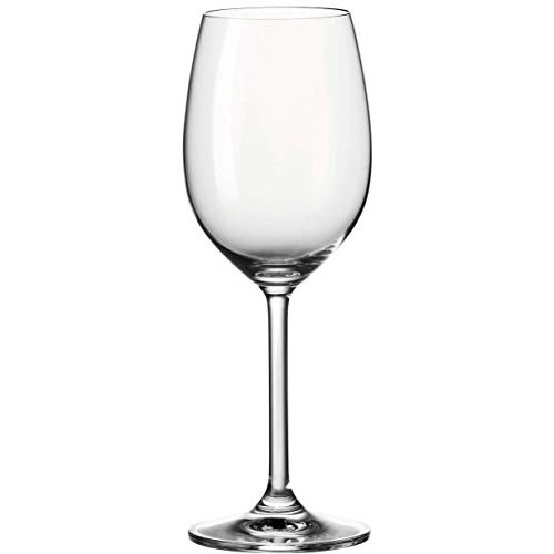 Leonardo Daily Weißwein-Gläser, Kelch mit Stiel, spülmaschinenfeste Wein-Gläser, 6er Set, 370 ml, 063315