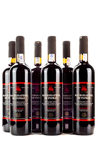 6x 750ml Mavrodaphne Loukatos Rotwein im Set 15%...