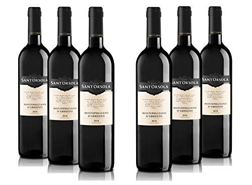 Sant'Orsola Montepulciano DOC Abruzzo -Rotwein - Italien Wein (6 x 0.75 l)