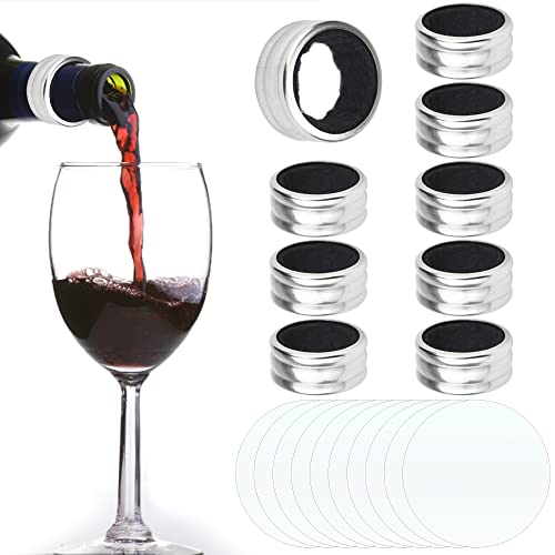 YAANBUNB 10 Stücke Wein Tropfkragen Edelstahl...