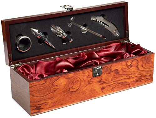 BRUBAKER 6-in-1 Barzubehör Kit mit Weinkiste -...
