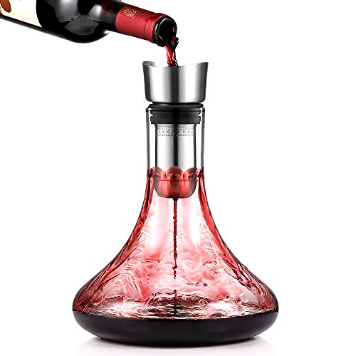 glastal Wein Dekanter Kristallglas Dekantierer mit...