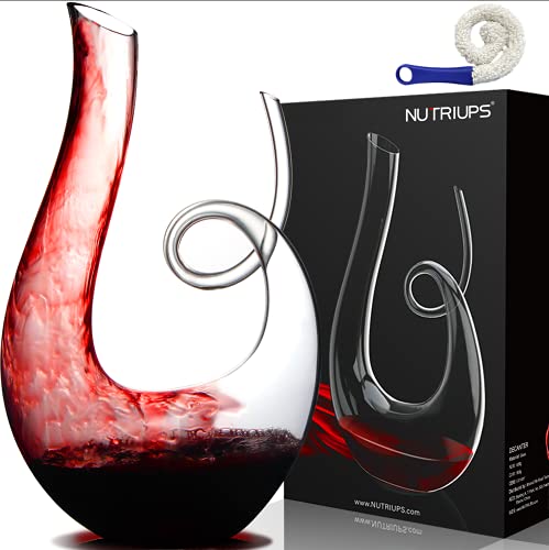NUTRIUPS Weinkaraffe, Rotweinkaraffe, Bleifreie...
