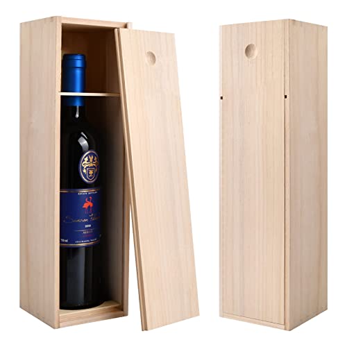 Weinbox Geschenkbox aus Holz mit Schiebedeckel,...