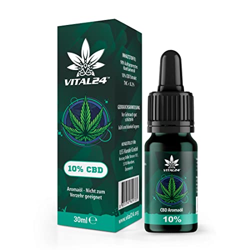 VITAL24 CBD-ÖL 10% mit 30ML - Hanföl Tropfen -...