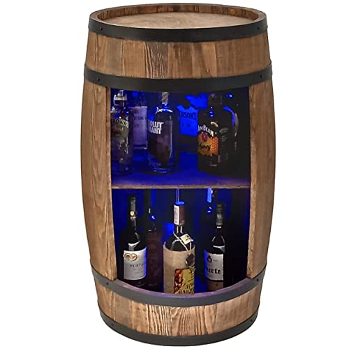 CREATIVE COOPER Weinregal Holz mit LED-Leuchten -...