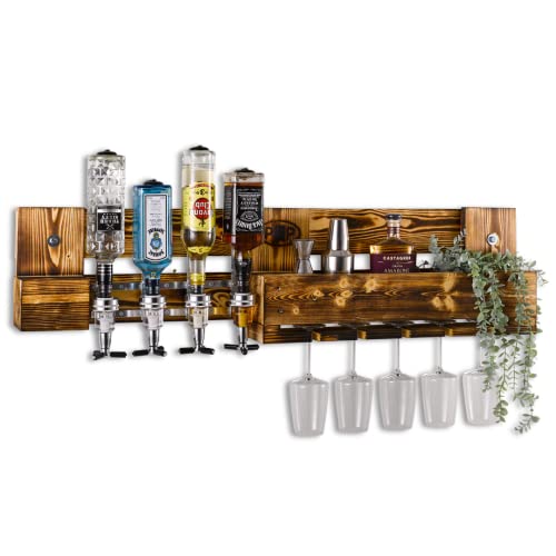 Weinbar / Schnapsbar mit Flaschenhalter, Weinregal...