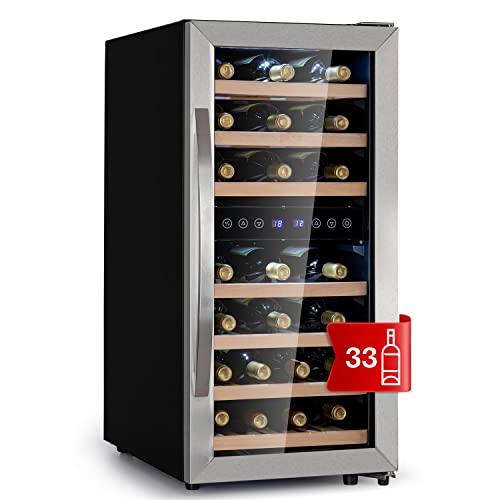 Klarstein Weinkühlschrank Freistehend, Kleiner...