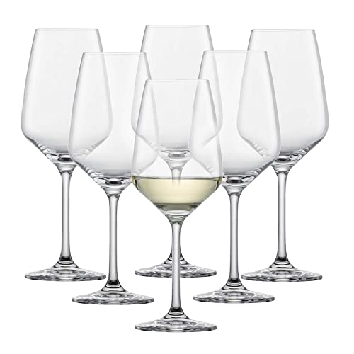 SCHOTT ZWIESEL Weißweinglas Taste (6er-Set), zeitlose Weingläser für Weißwein, spülmaschinenfeste Tritan®-Kristallgläser, Made in Germany (Art.-Nr. 115670)