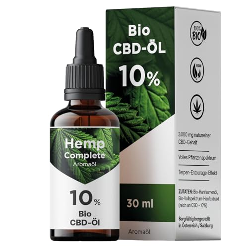 Bio CBD-Öl 10% | Vollspektrum CBD-Tropfen mit...