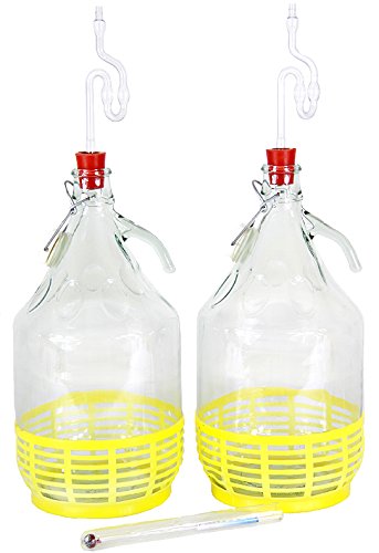 Wamat Starter-Set 7-teilig 2x5L Weinballon +...