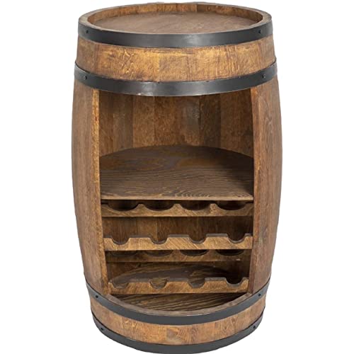 Holzfass Fassbar mit Fachböden und 2 Weinregalen...