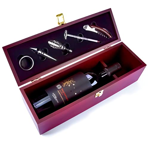 GOODS+GADGETS Weinkiste Zubehörbox Wein-Set...