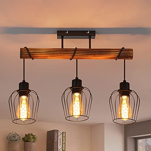 ZMH Retro Deckenleuchte Vintage Deckenlampe 3...