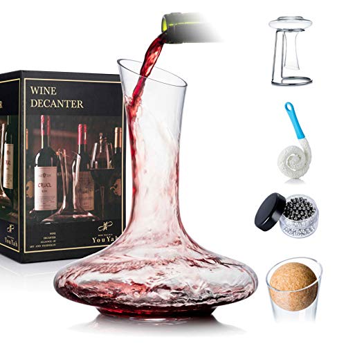 Weinkaraffe Weinbelüfter Set mit Trockenständer,...