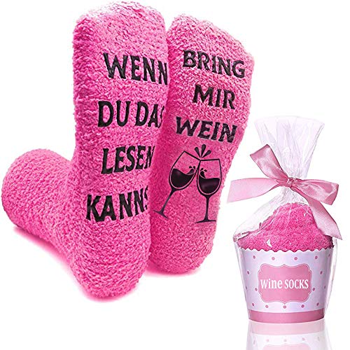 RSVOM Kuschelsocken, Lustige Damen Socken...