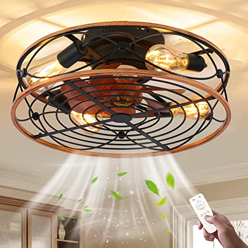 E27 Retro Deckenventilator Mit Beleuchtung und...