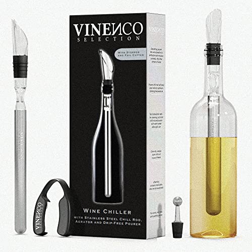 VINENCO Weinkühler Set, Flaschenkühler +...
