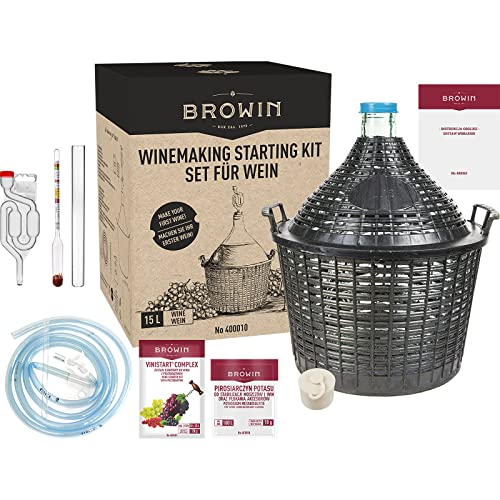 Browin 400010 Weinset 15 L mit Glasballon,...