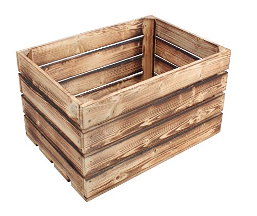 Geflammte Holzkisten Originale Vintage Obstkisten...